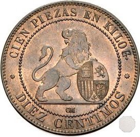 10 CENTIMOS 1870 (Barcelona)