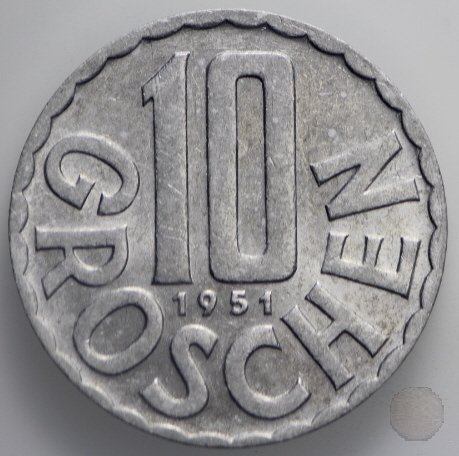 10 GROSCHEN 1951 (Vienna)