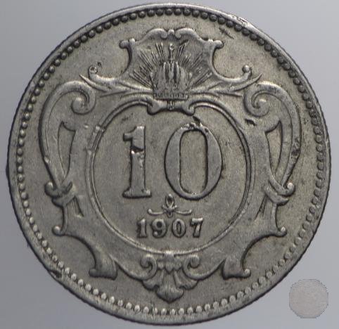 10 HELLER I tipo 1907 (Vienna)