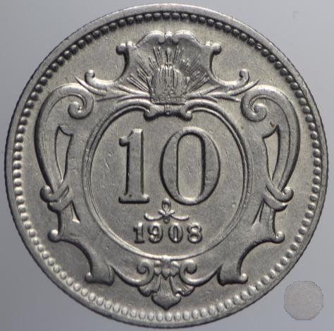 10 HELLER I tipo 1908 (Vienna)