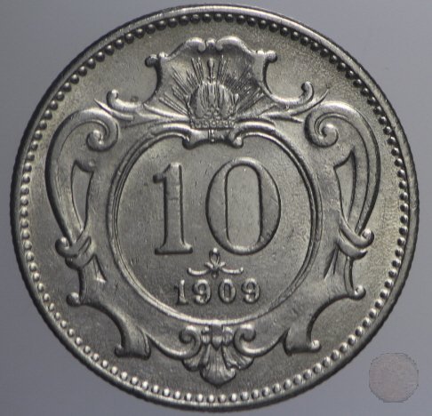 10 HELLER I tipo 1909 (Vienna)