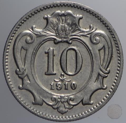 10 HELLER I tipo 1910 (Vienna)