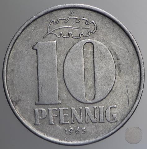 10 PFENNIG III tipo 1963 (Berlin)