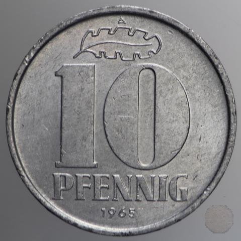 10 PFENNIG III tipo 1965 (Berlin)