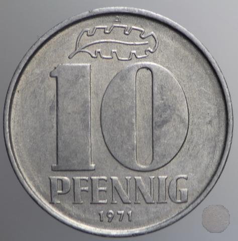 10 PFENNIG III tipo 1971 (Berlin)