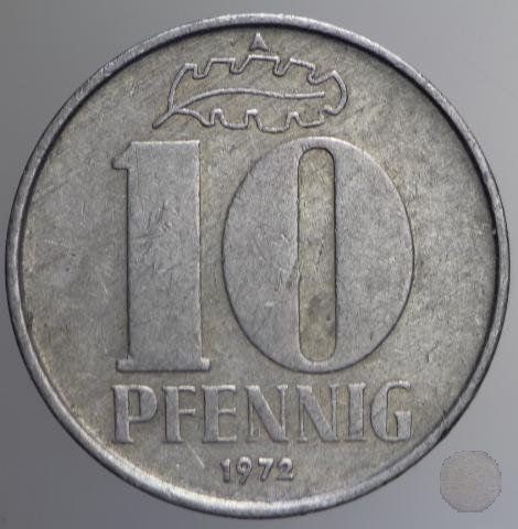 10 PFENNIG III tipo 1972 (Berlin)