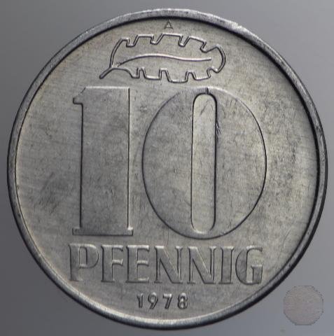 10 PFENNIG III tipo 1978 (Berlin)