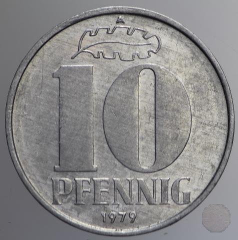 10 PFENNIG III tipo 1979 (Berlin)