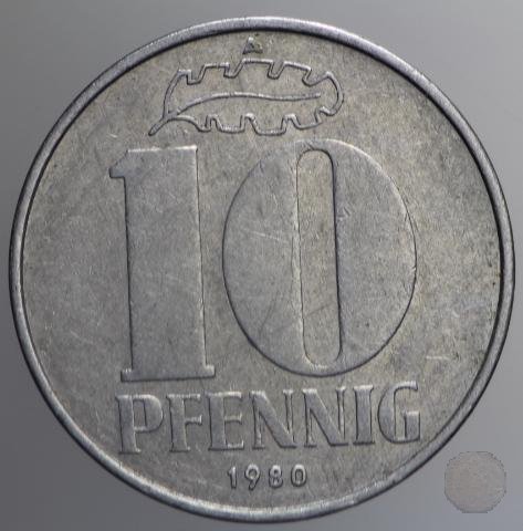 10 PFENNIG III tipo 1980 (Berlin)