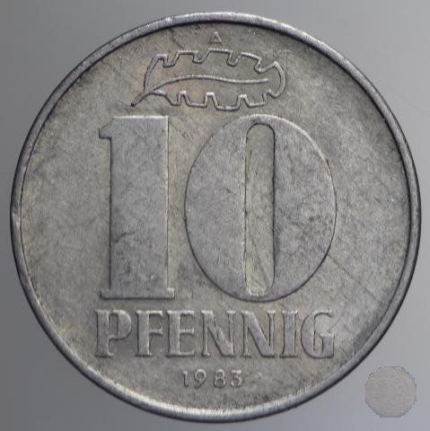 10 PFENNIG III tipo 1983 (Berlin)