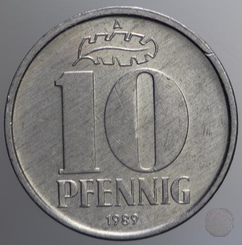 10 PFENNIG III tipo 1989 (Berlin)