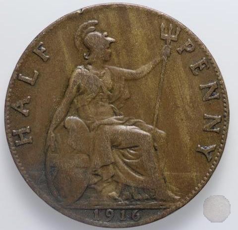 1/2 PENNY I TIPO 1916 (Londra)