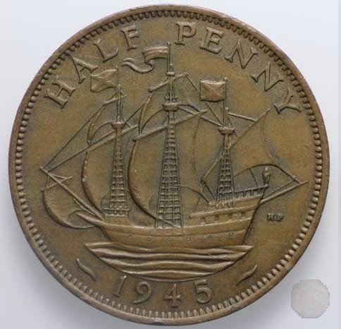 1/2 PENNY 1945 (Londra)