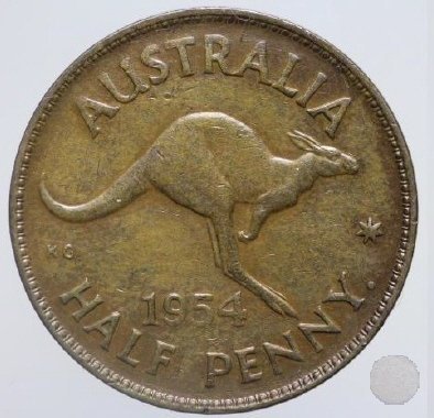 1/2 PENNY 1954 (Perth)