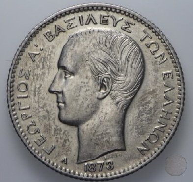 1 DRACHMA Argento 1873 (Parigi)