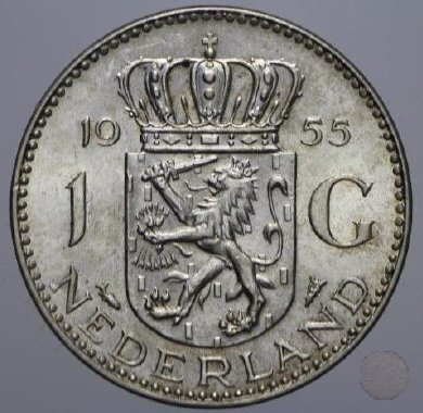 1 GULDEN Argento 1955 (Utrecht)