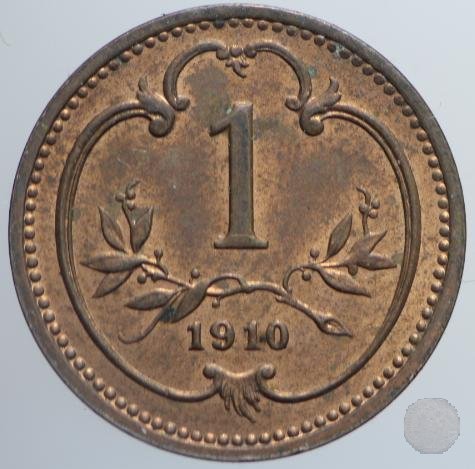 1 HELLER 1910 (Vienna)