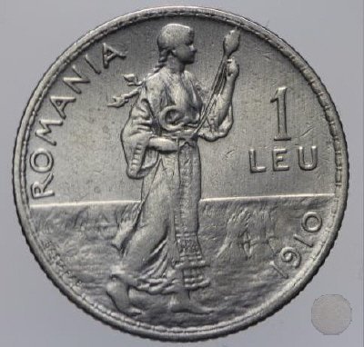 1 Leu Argento 1910 (Brussels)