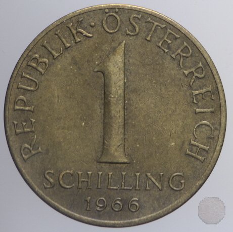 1 SCHILLING 1966 (Vienna)