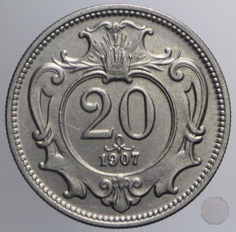 20 HELLER I tipo 1907 (Vienna)