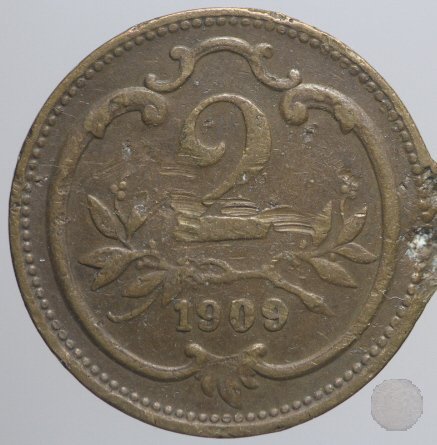 2 HELLER 1909 (Vienna)