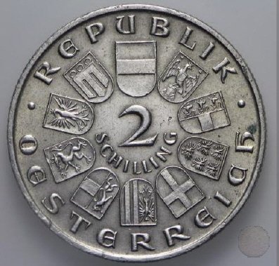 2 SCHILLING Ii tipo 1929 (Vienna)