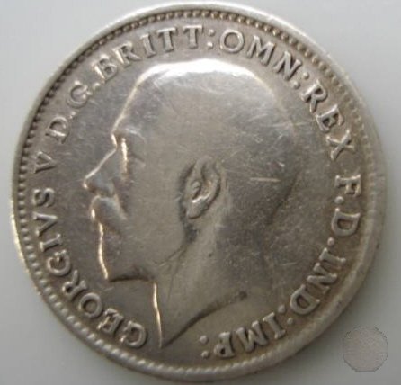 3 PENCE ARGENTO 1914 (Londra)