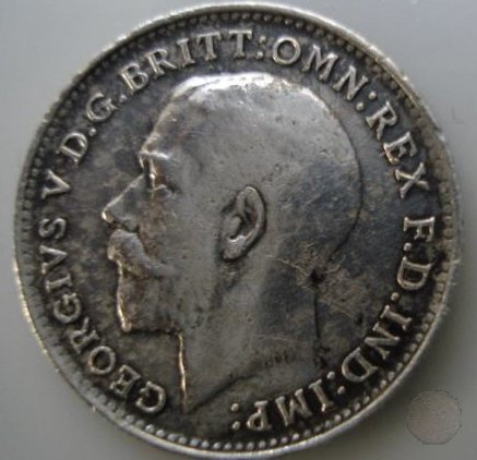 3 PENCE ARGENTO 1917 (Londra)