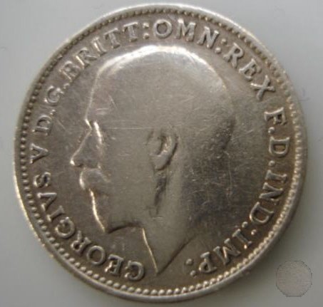 3 PENCE ARGENTO 1920 (Londra)