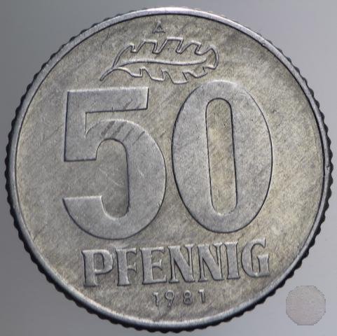 50 PFENNIG III tipo 1981 (Berlin)