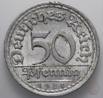 50 PFENNIG 1921 (Hamburg)