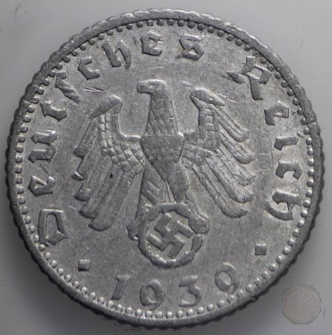 50 REICHSPFENNIG 1939 (Muldenhutten)