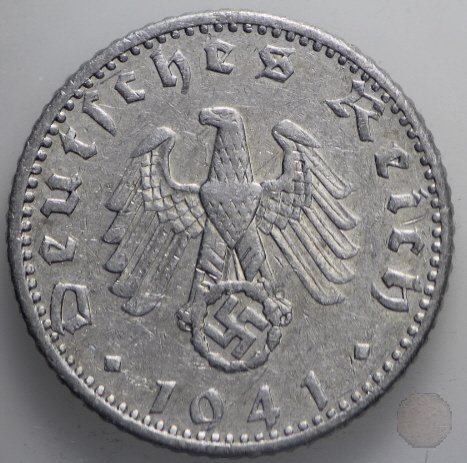 50 REICHSPFENNIG 1941 (Hamburg)