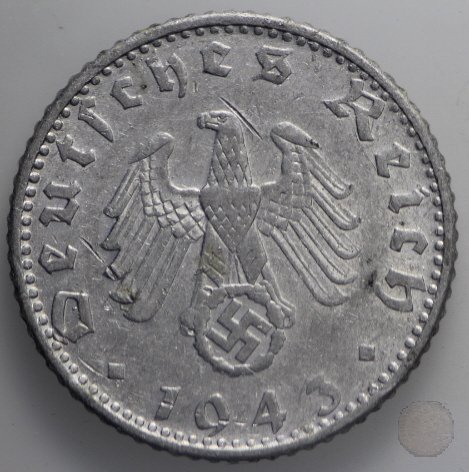 50 REICHSPFENNIG 1943 (Munich)