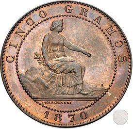 5 CENTIMOS 1870 (Barcelona)