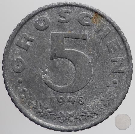 5 GROSCHEN 1948 (Vienna)