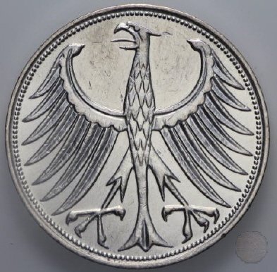 5 MARK Argento 1957 (Hamburg)