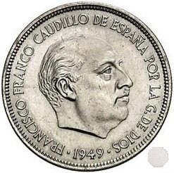 5 PESETAS 1949 (Madrid)