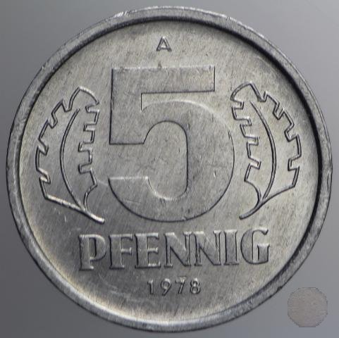 5 PFENNIG IV tipo 1978 (Berlin)