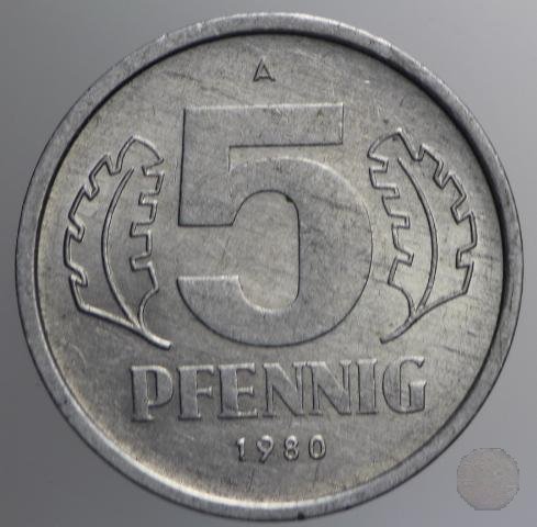 5 PFENNIG IV tipo 1980 (Berlin)