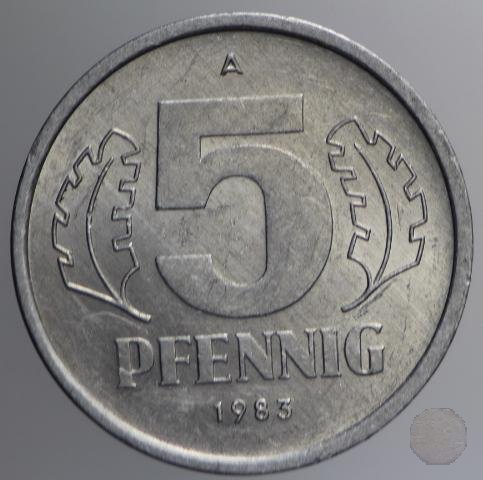 5 PFENNIG IV tipo 1983 (Berlin)