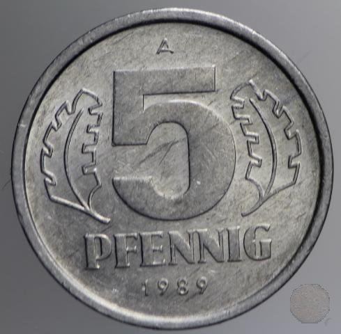 5 PFENNIG IV tipo 1989 (Berlin)