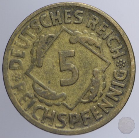 5 REICHSPFENNIG 1925 (Munich)