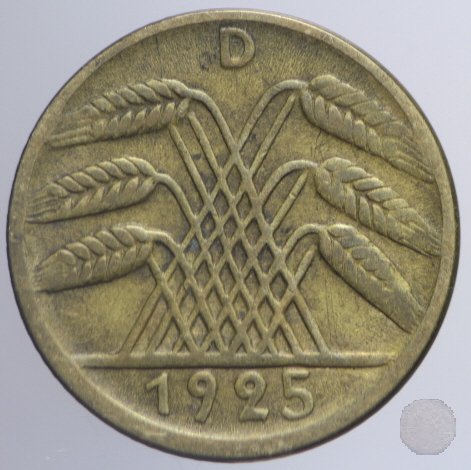 5 REICHSPFENNIG 1925 (Munich)