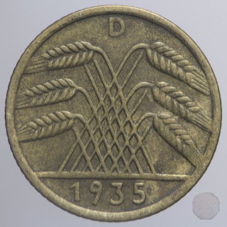 5 REICHSPFENNIG 1935 (Munich)