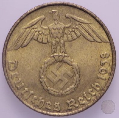 5 REICHSPFENNIG 1938 (Muldenhutten)