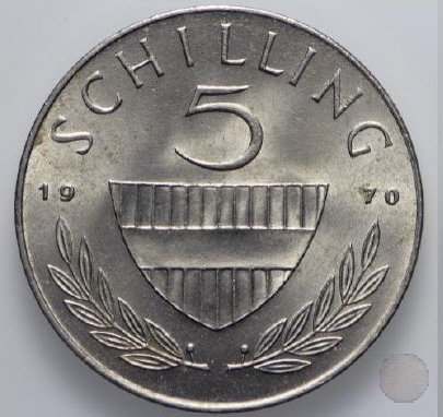 5 SCHILLING 1970 (Vienna)