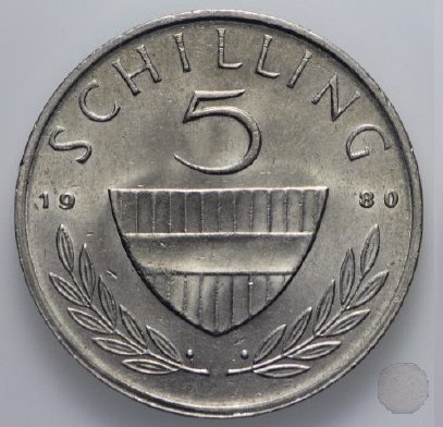 5 SCHILLING 1980 (Vienna)