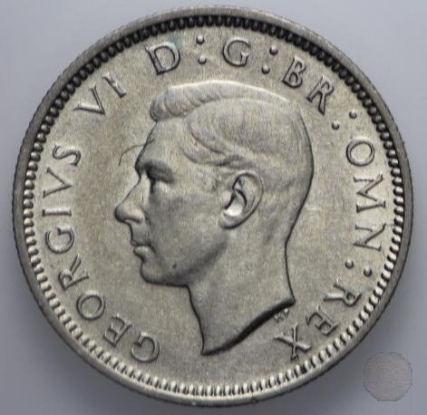 6 PENCE ARGENTO 1944 (Londra)