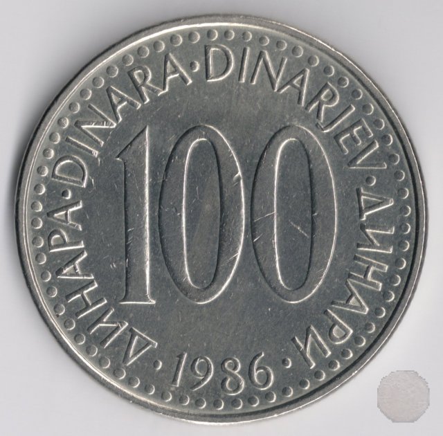 100 dinara 1986 (Belgrad)